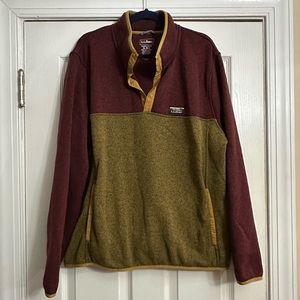 Men’s L.L.Bean Sweater fleece pullover size xl